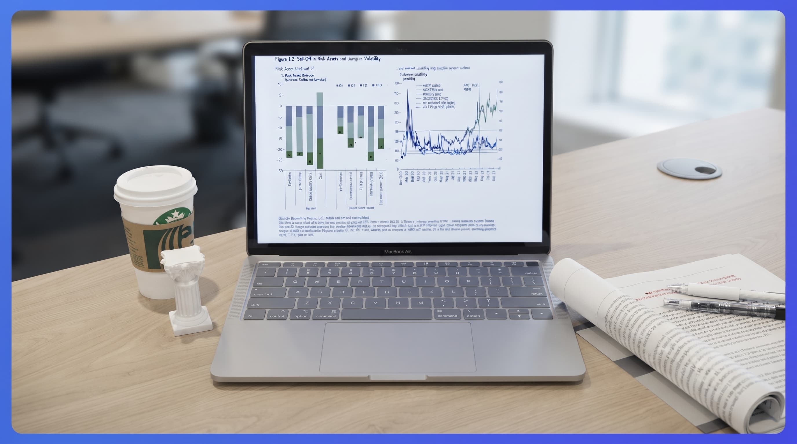 Data scientist ekranında model nəticələri və qrafiklər